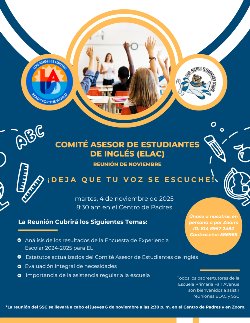 ELAC noviembre flyer_SPANISH